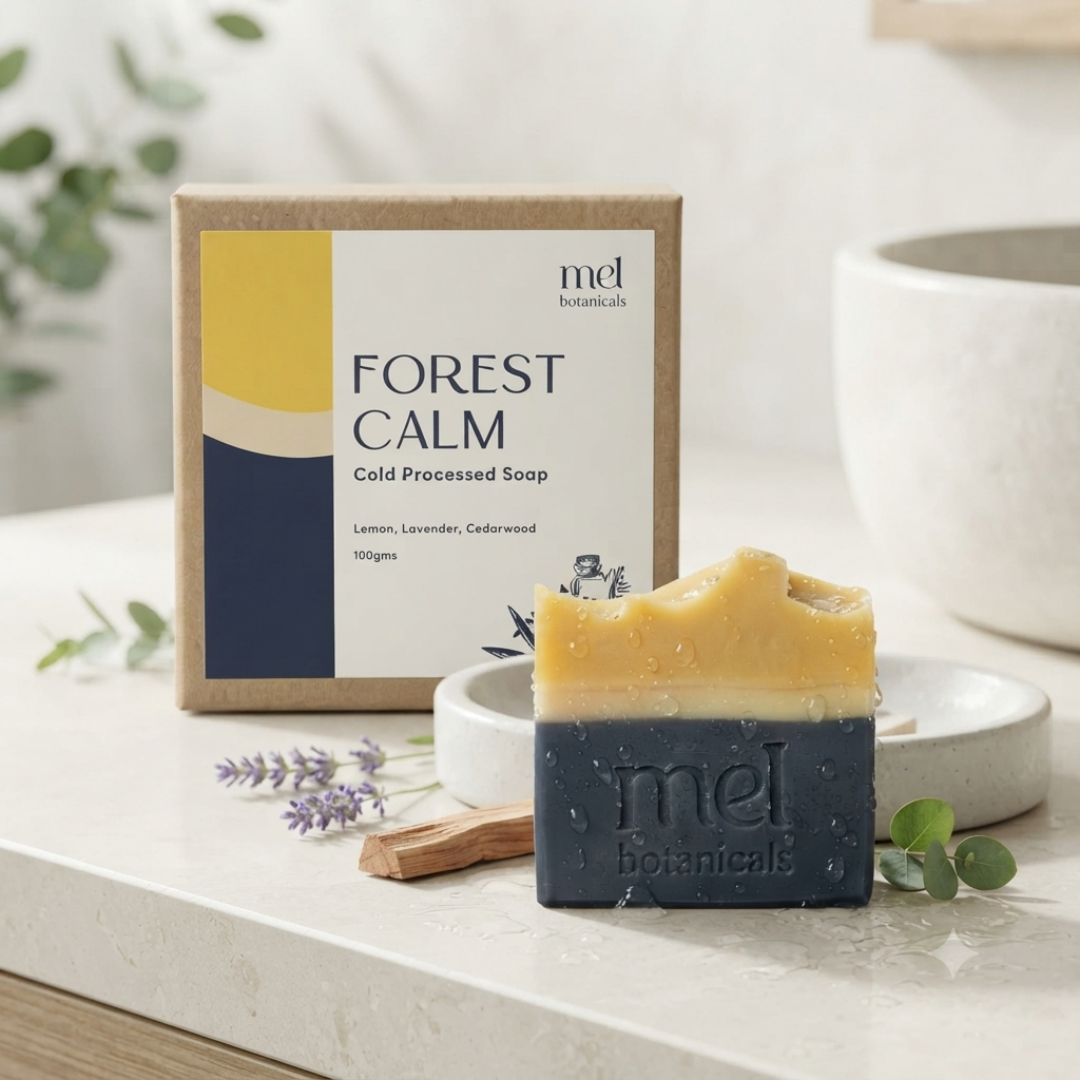 Forest Calm | Lemon & Cedarwood Cold Process Soap (100 Gms)